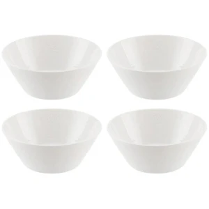 1815 Pure Set of 4 Cereal Bowls Size 16cm in White by Royal Doulton