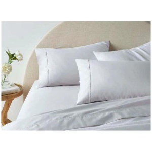 1900Tc Cotton Rich White Sheet Set by Accessorize Queen