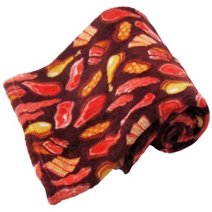 190GSM Boys Cool Ultra Soft Coral Fleece Throw 127 x 152cm Meatarian