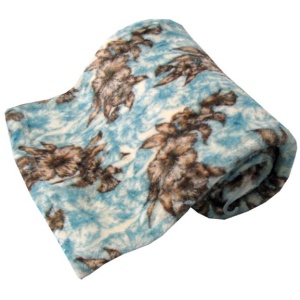 190GSM Fashion Printed Ultra Soft Coral Fleece Throw 127 x 152cm Amber
