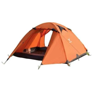 2 Person Portable Outdoor Lightweight Cycling Hiking Backpacking Camping Waterproof Tent - Orange