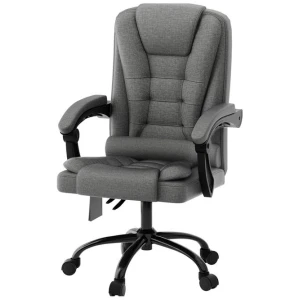 2 Point Massage Office Chair Fabric Black