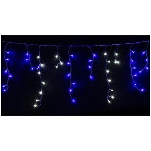 20M Christmas Lights Icicle Light 800 LED Blue White Decor Jingle Jollys