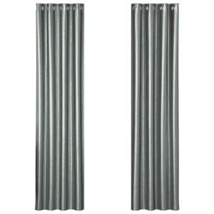 2X Blockout Curtains Blackout Window Curtain Eyelet 140x230cm Grey Shine