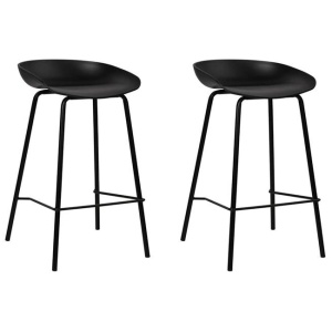 2x Bar Stools Kitchen Counter Stools Metal