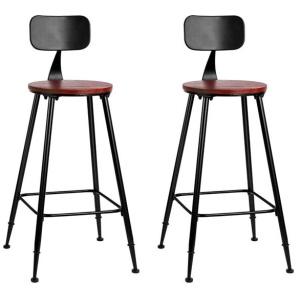2x Bar Stools Vintage Metal Chairs