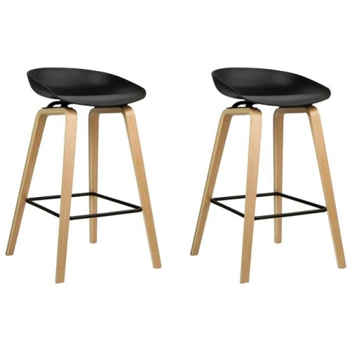 2x Bar Stools Wooden