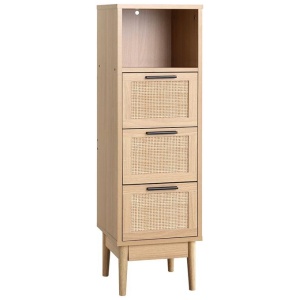 3 Chest of Drawers Rattan Furniture Cabinet Storage Side End Table Shelf