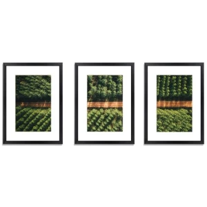 3 PCS Photo Frame Wall Set A3 Picture Home Decor Art Gift Present Black