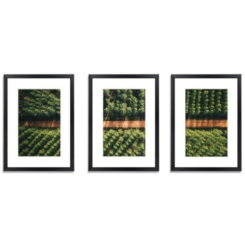 3 PCS Photo Frame Wall Set A3 Picture Home Decor Art Gift Present Black