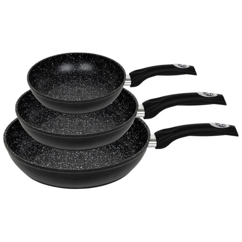 3-Piece Forged Frypan Set with Non-stick Coating