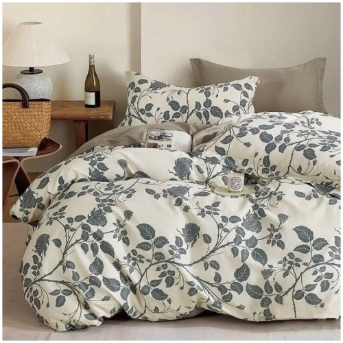300TC Elisabeth Reversible Cotton Quilt Cover Set Queen