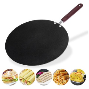 32cm Nonstick Frying Indian Tava Dosa Chapati Pan Flat Skillet Griddle Pan