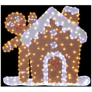 330 LED Christmas Lights Gingerbread Motif Fairy Light Decoration Jingle Jollys