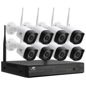 3MP Wireless CCTV 8CH 8 Square Camera