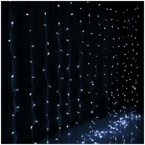 3X6M Christmas Lights Curtain Light Cool White 600 LED Jingle Jollys