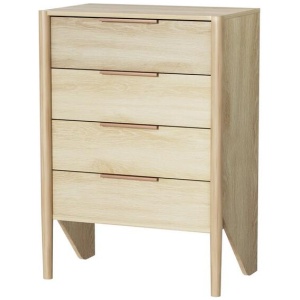 4 Chest of Drawers Tallboy - INEZ Pine