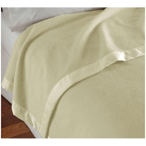 400GSM Luxury Wool Blanket Cream Queen