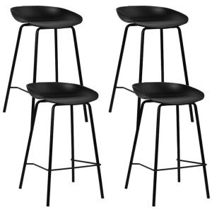 4x Bar Stools Kitchen Counter Stools Metal