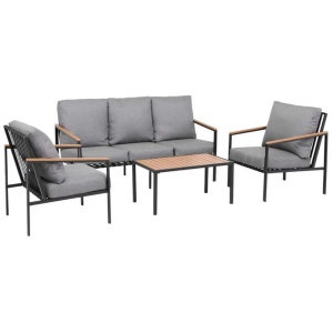 5 Seater Outdoor Sofa Set 4PCS Table Chair Garden Bench Patio Furniture