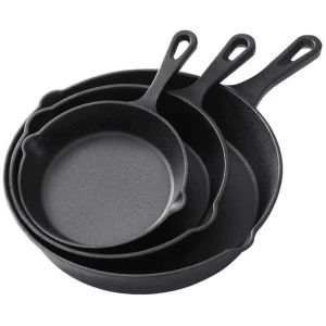 5-star chef Non Stick Frying Pan Cast Iron 3PCS