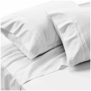 500TC Ramca White Egyptian Cotton Sheet Set Queen