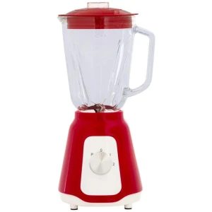 500W Glass Blender with Two Adjustable Speeds 1.5L - Red