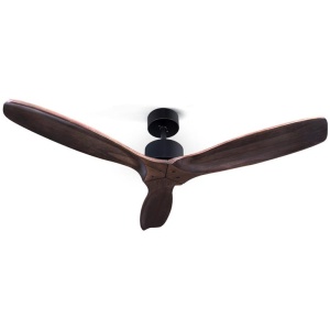 52'' Ceiling Fan AC Motor 3 Blades w/Remote - Dark Wood
