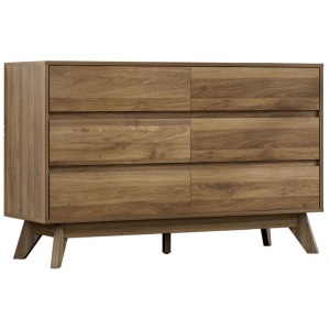 6 Chest of Drawers - XAVI Walnut