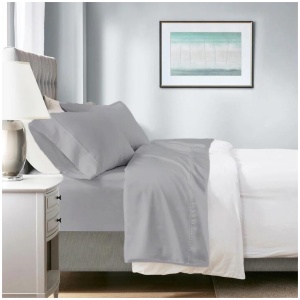 700 TC Tencel Lyocell Fibre & Cotton Dove Deep Queen Sheet Set by Renee Taylor