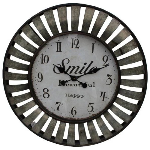 82cm Viking Metal Wall Clock