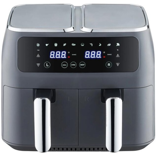 8L Dual Zone Digital Air Fryer with 200C, 10 Cooking Programs