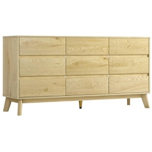 9 Chest of Drawers Tallboy Cabinet - XAVI Pine