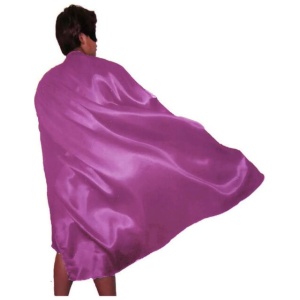 ADULT CAPE Costume Cloak Halloween Fancy Dress Coat Jacket Superhero Book Week - Hot Pink