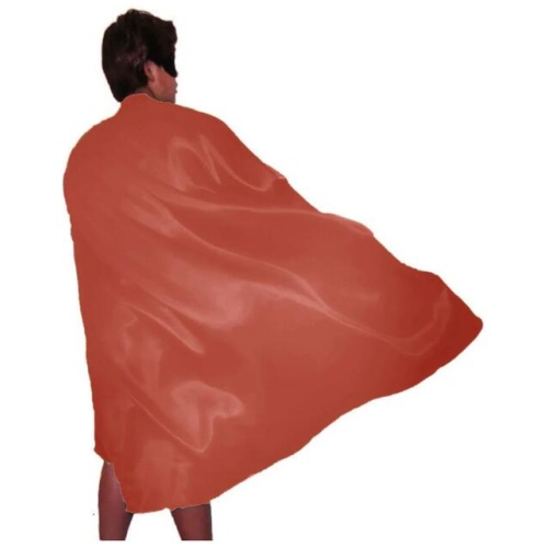 ADULT CAPE Costume Cloak Halloween Fancy Dress Coat Jacket Superhero Book Week - Red