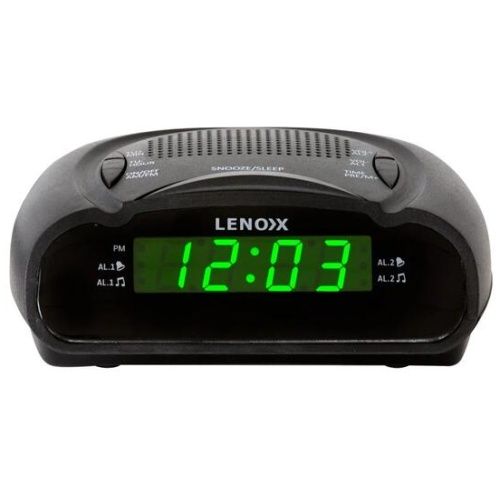 AM/FM Alarm Clock & Radio w/ Green LED Time Numbering