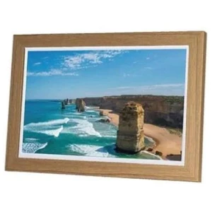 AVLABS 8" Hi-Res Digital Photo Frame - Wood
