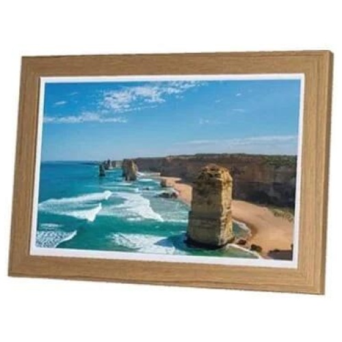 AVLABS 8" Hi-Res Digital Photo Frame - Wood