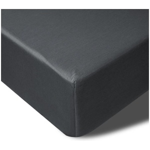 Accessorize 400TC Charcoal Bamboo Cotton Mega / Super Fitted Sheet 50cm Wall Queen