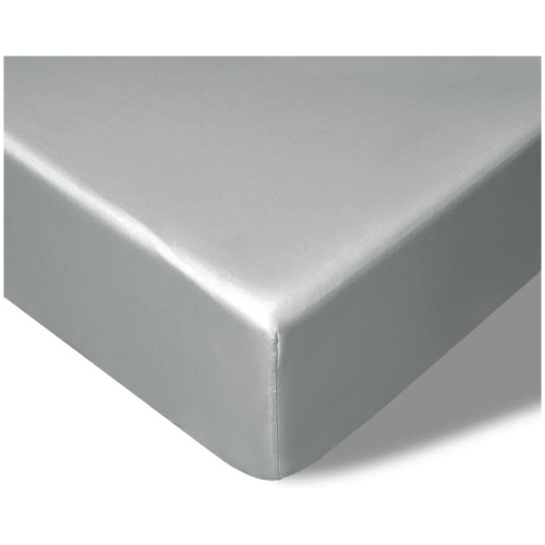 Accessorize 400TC Grey Bamboo Cotton Fitted Sheet 40cm Wall Queen