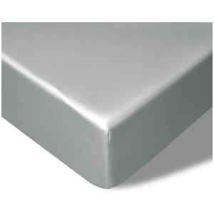 Accessorize 400TC Grey Bamboo Cotton Fitted Sheet 40cm Wall Single