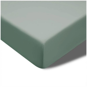 Accessorize 400TC Sage Bamboo Cotton Fitted Sheet 40cm Wall Queen