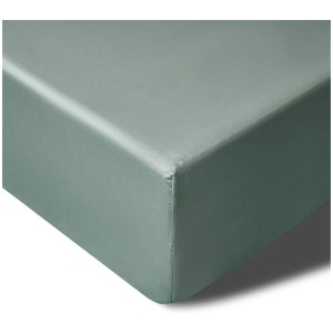 Accessorize 400TC Sage Bamboo Cotton Mega / Super Fitted Sheet 50cm Wall Queen