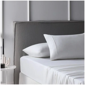 Accessorize Cotton Flannelette Sheet Set 40cm Wall White King