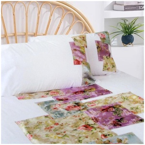 Accessorize Country Rose White Quilt Cover Set Single