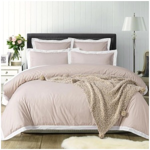 Accessorize White/Natural Tailored Hotel Deluxe Cotton Quilt Cover Set King