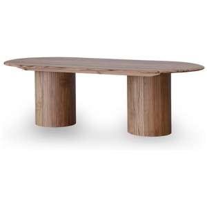 Adsila 2.4m Oval Dining Table - Natural by Interior Secrets - AfterPay Available