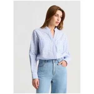 Agna Stripe Cotton Shirt