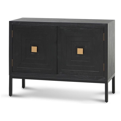 Aiden 1.08m Elm Sideboard Unit - Full Black by Interior Secrets - AfterPay Available