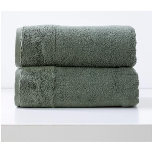 Aireys 650 GSM Zero Twist 2 Pack Agave Bath Sheet by Renee Taylor